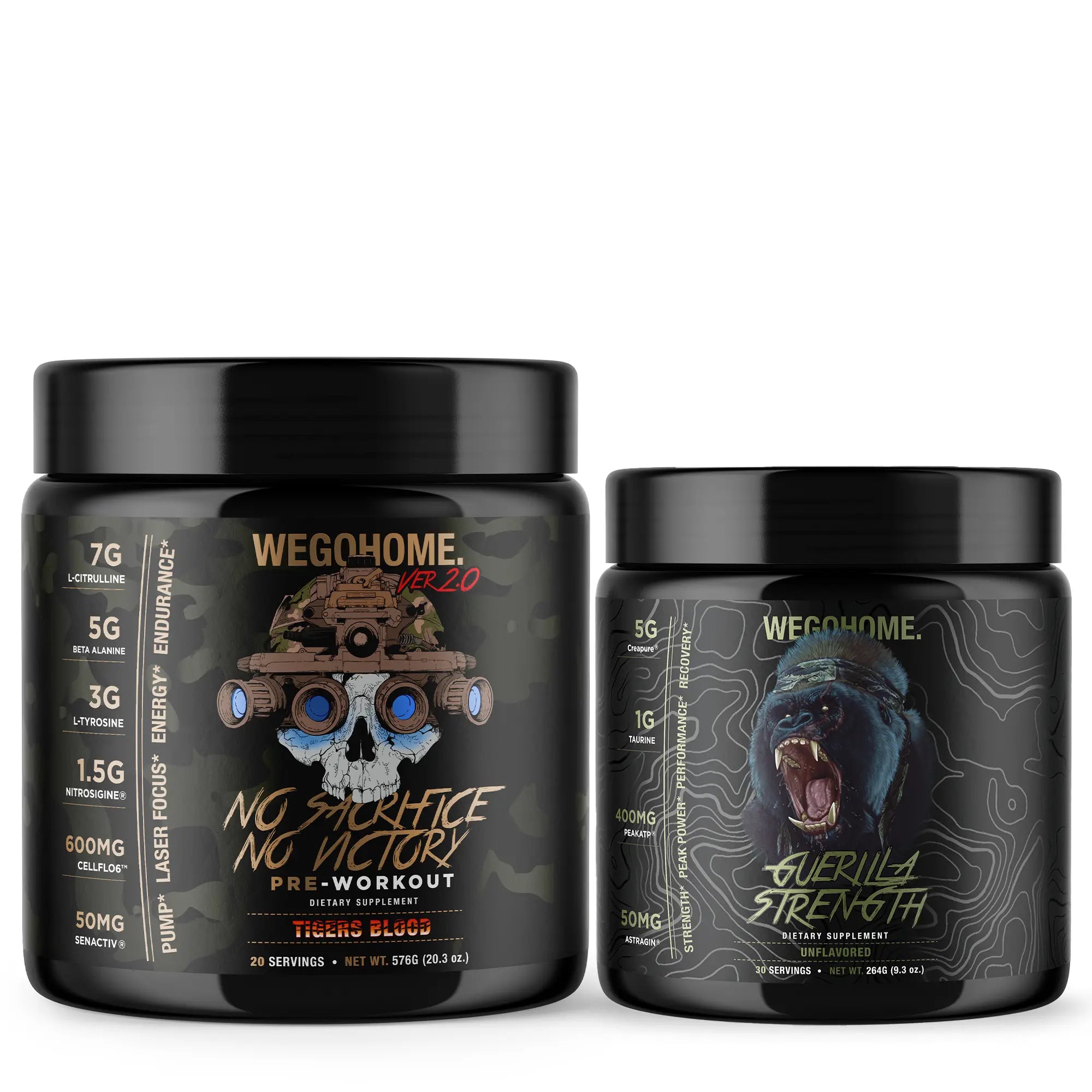 Peak Strength & Power Stack Pre Workout + Creatine We Go Home