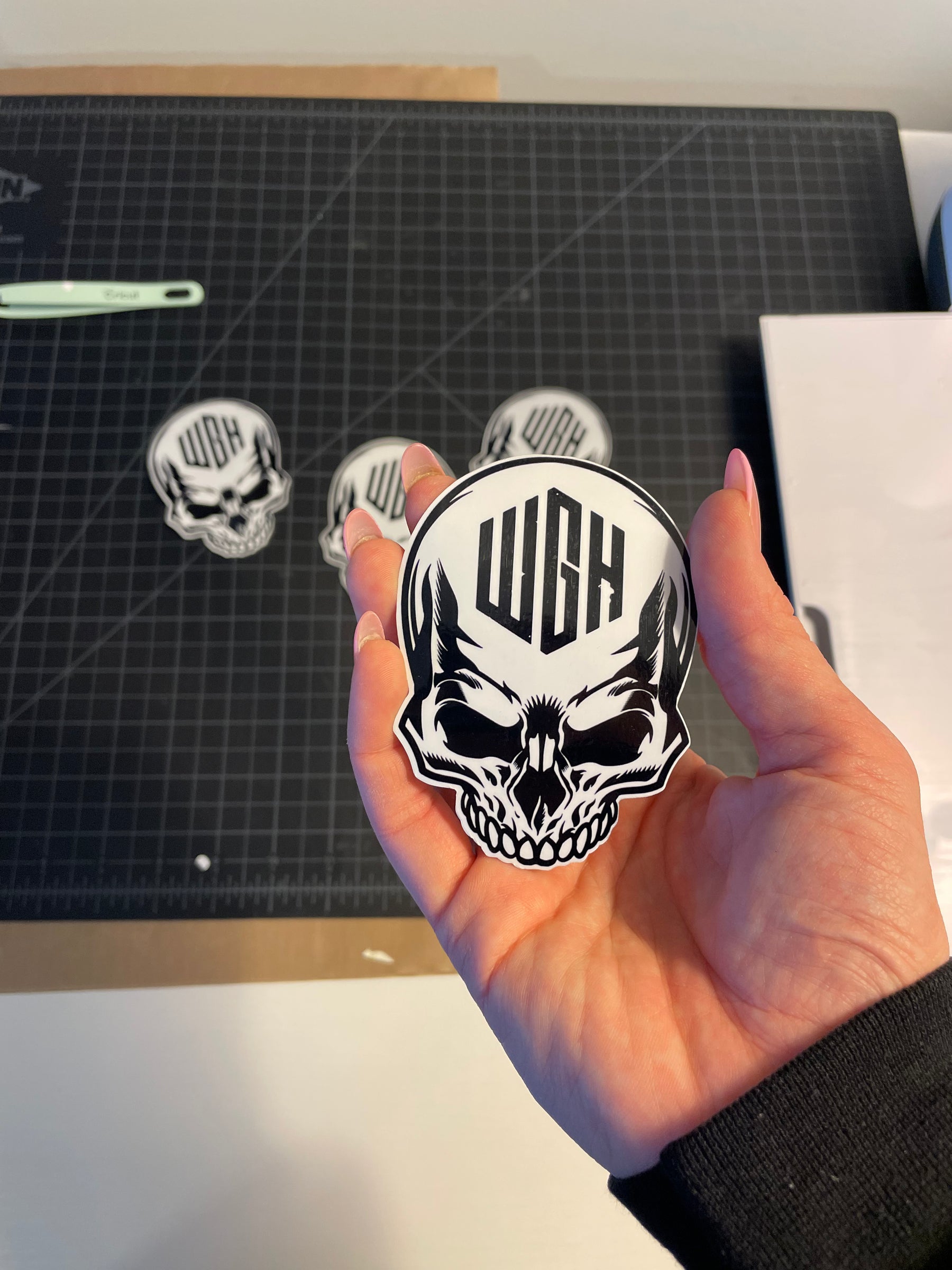 We Go Home Skull sticker